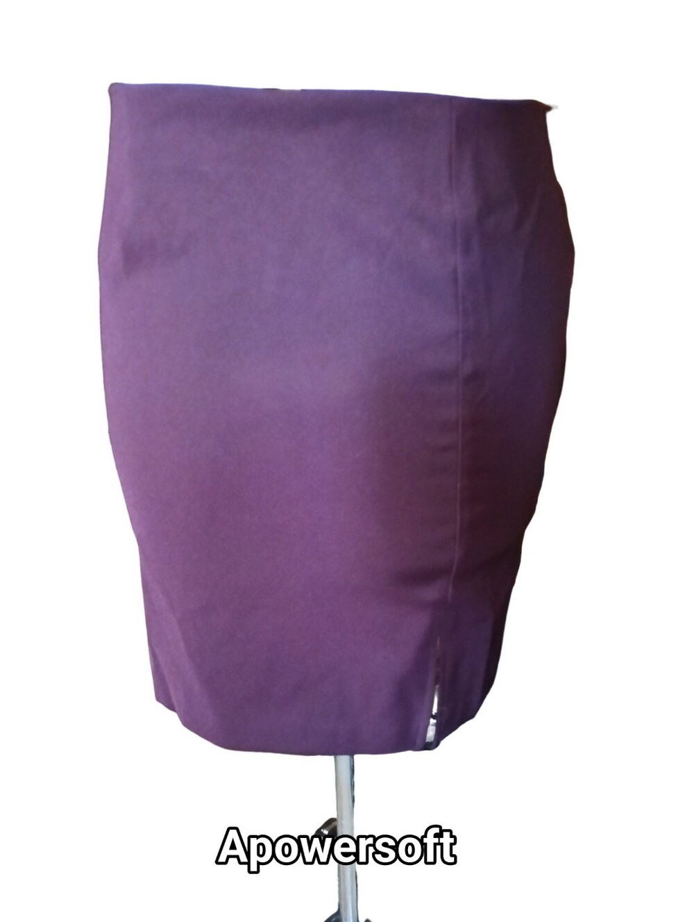 Plum Front Slit Mini Skirt Size 16